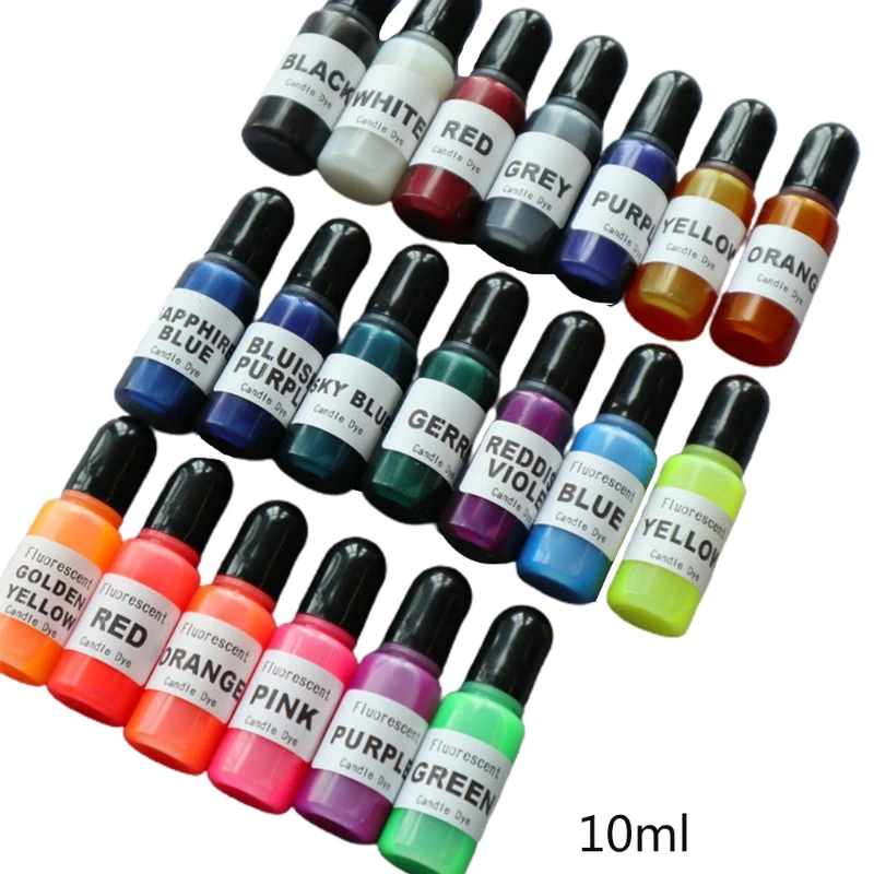 

LX9E 20 Colors UV Epoxy Resin Colorant Ink Pigment Liquid Coloring Dye for DIY Art Crafts Decorations Jewelry Handicrafts