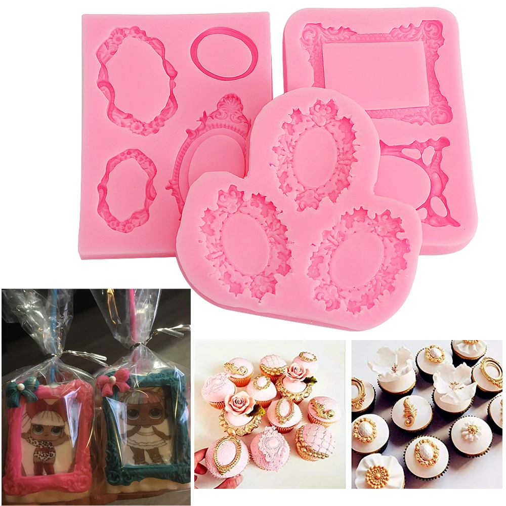 

Creative Frame Fondant Epoxy Resin Mold Silicone Mold Cake Baking Tool Used For Jewelry Decorative Sugarcraft DIY Art Handmade