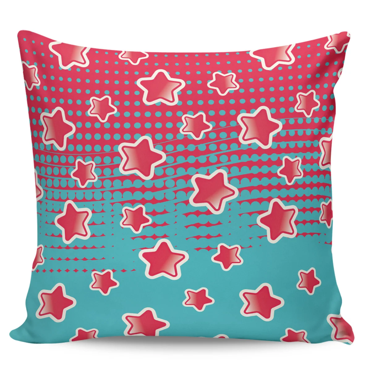 Патриотическая тема с красными звездами и волнами Современная Двусторонняя