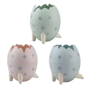 Новый креативный держатель для ручек в Форме Яйца динозавра, настольный органайзер для школы и офиса, милый органайзер для кистей для макияжа, милое украшение для стола