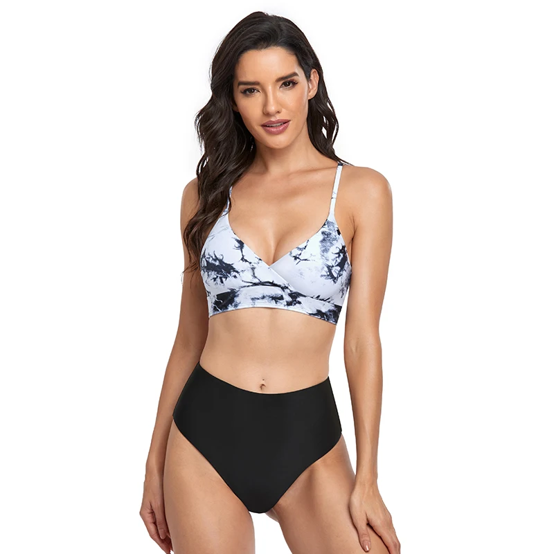 

Соблазнительное бикини, женский купальник, новинка 2022, купальник на бретельках с завязками, комплект бикини с высокой талией, летняя бразил...
