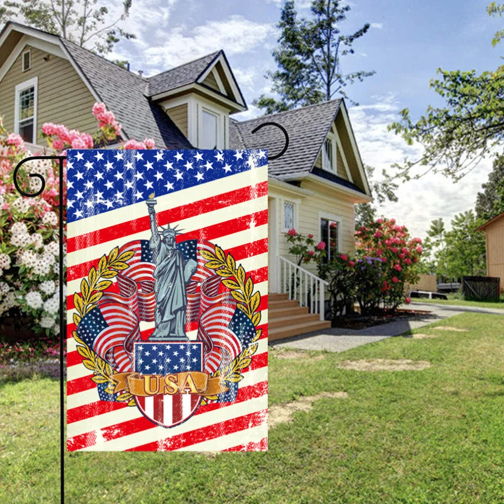 

1Pc Independence Day Decorative Garden Flag Outdoor Yard Flag Decoration