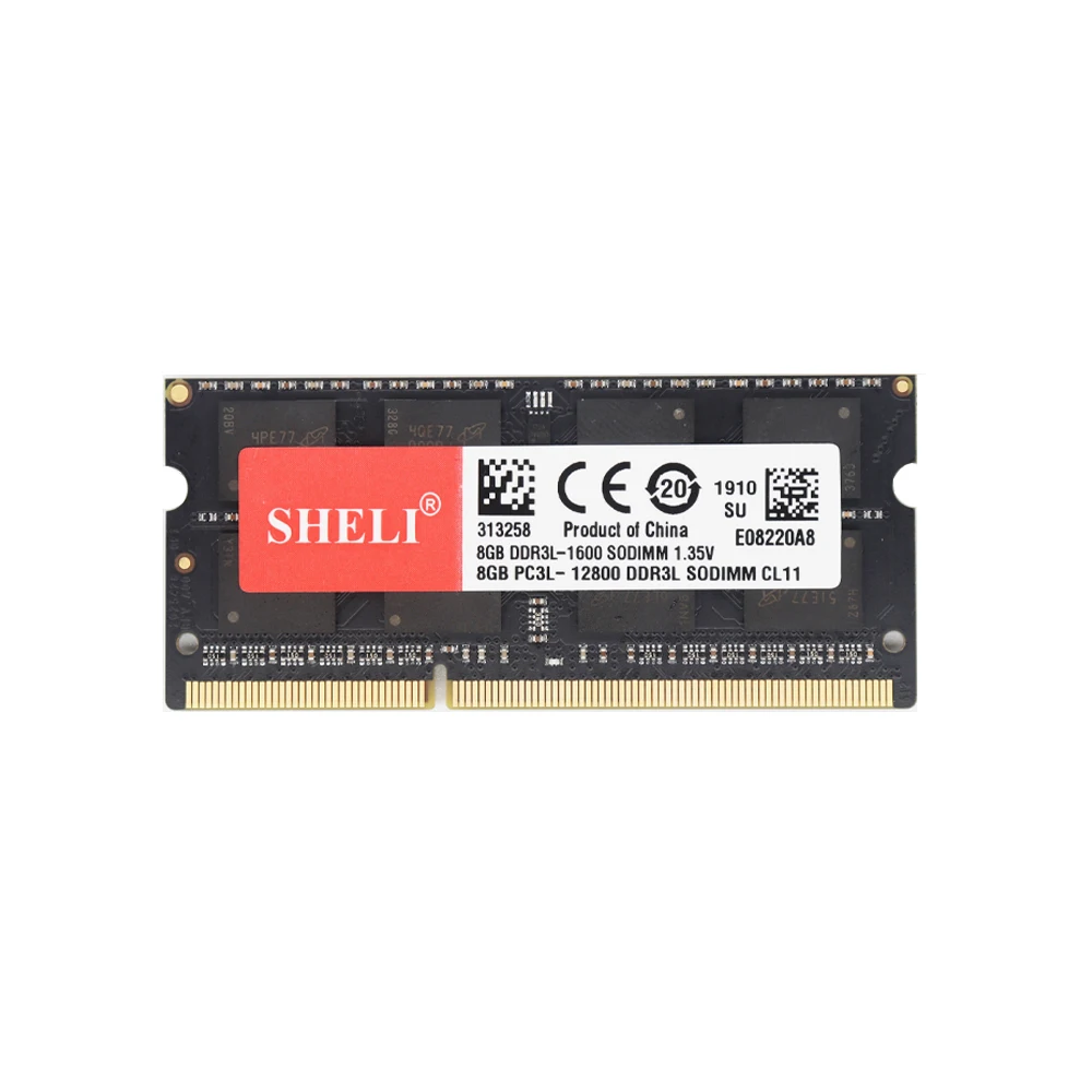 SHELI 8GB 2RX8 DDR3L 1600 Mhz RAM PC3L 12800S 204 pin SODIMM модуль памяти CL11 1 35 V|Оперативная память| |