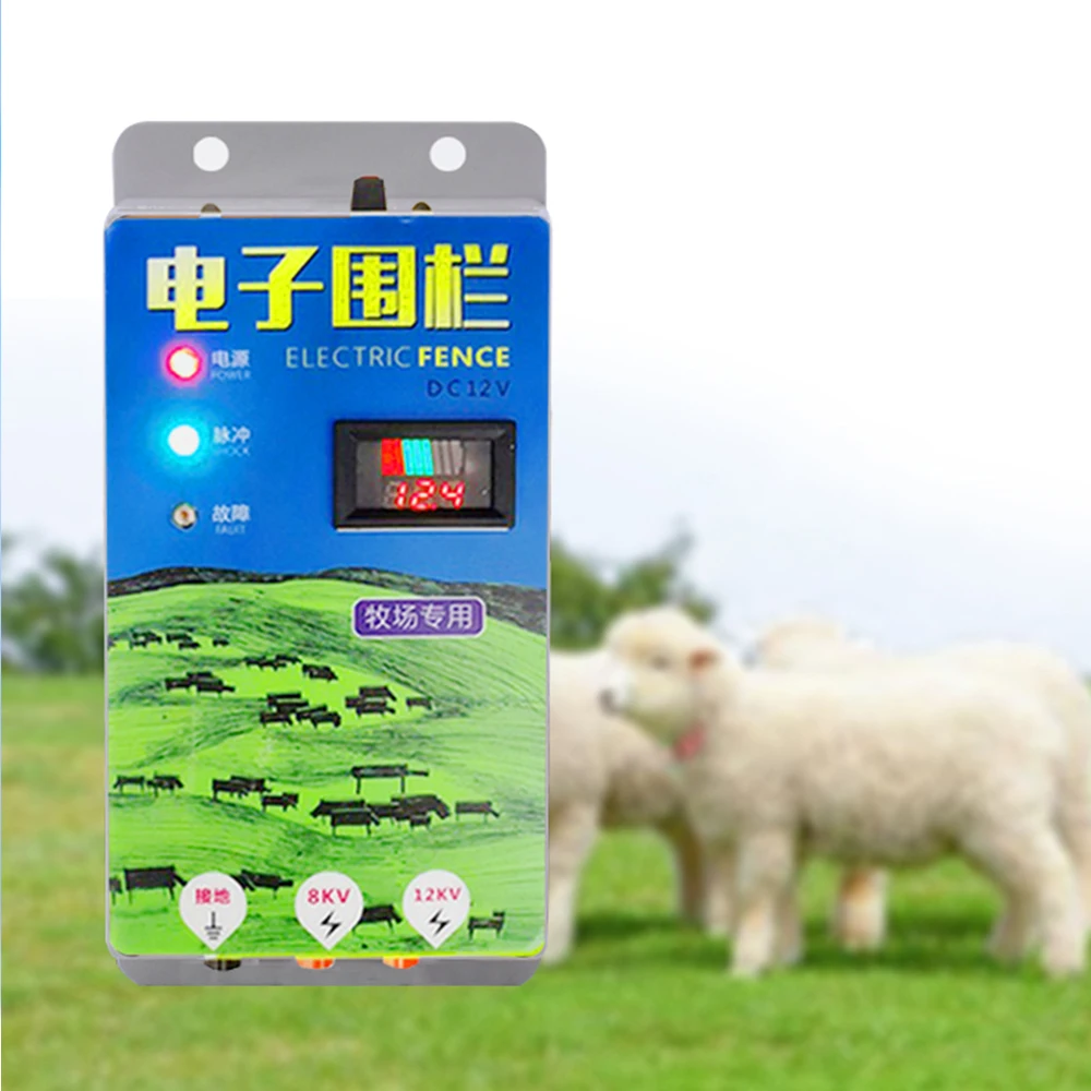 

Farm Electric Fence For Animals Fence Energizer Charger High Voltage Pulse Controller Poultry Farm Electric Fence Insulators New