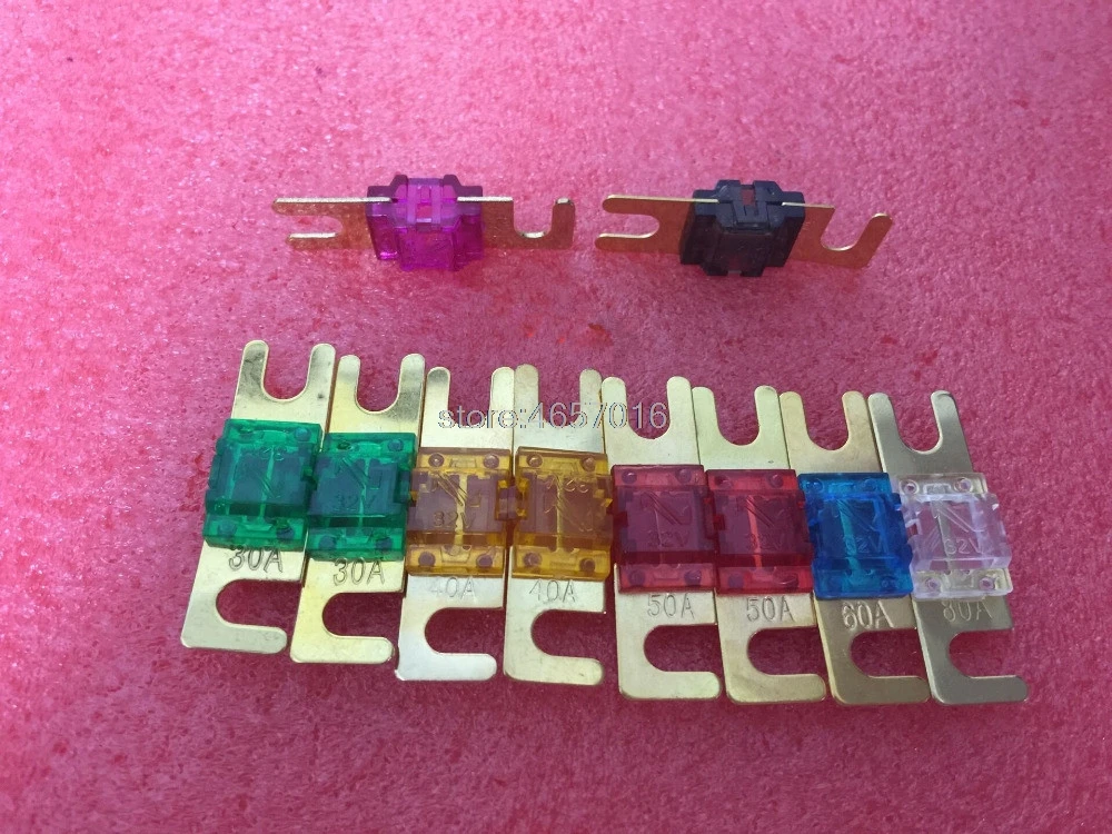

10pcs/lot 30Amps --125Amps Mini ANL AFS Car Fuse MINI Auto Fuse Assortment automotive Motorcycle