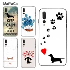 Мультяшный чехол с таксой сосиской собакой для Huawei P30 Pro P20 P40 Mate 20 Lite P Smart 2019 Nova 5T Honor 50 8X 9X 10i, чехол