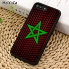 Чехол для телефона MaiYaCa с флагом Марокко для iPhone X XR XS 11 12 13 Pro MAX 5 6 6S 7 8 Plus Samsung Galaxy S7edge S8 S9 S10