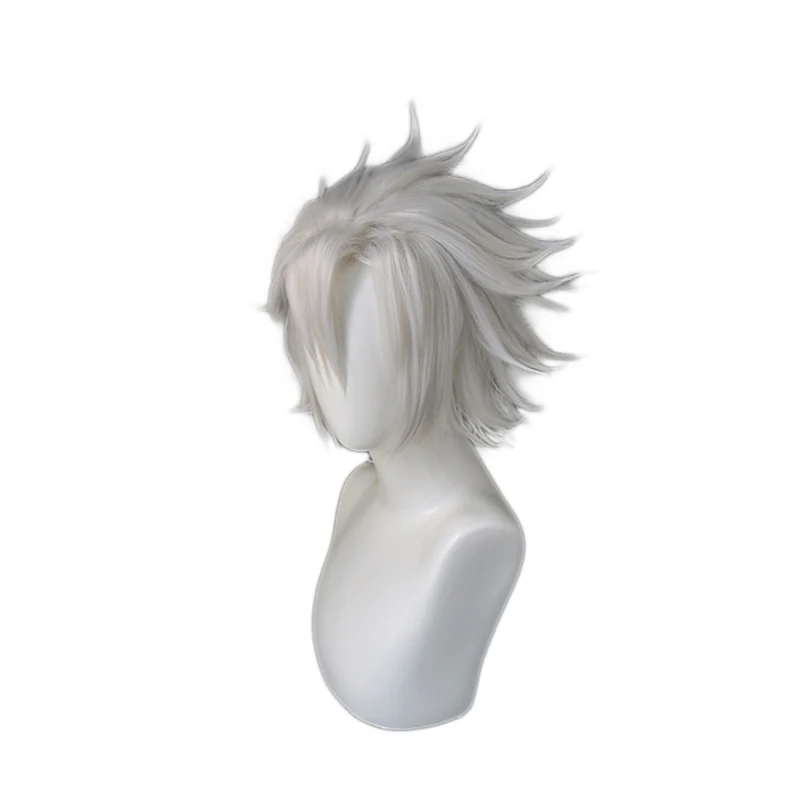 Короткие термостойкие синтетические волосы для косплея шиназугава санеми