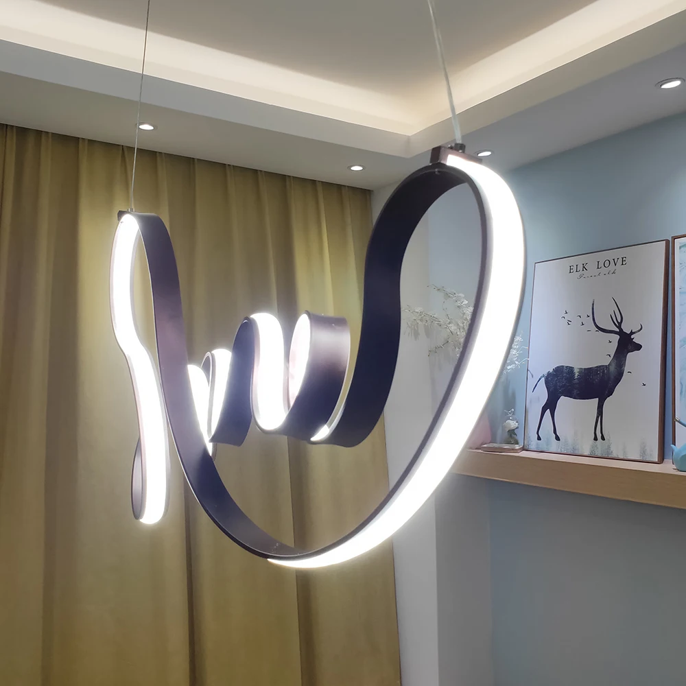 Современные светодиодные подвесные светильники кофейного цвета для кухни