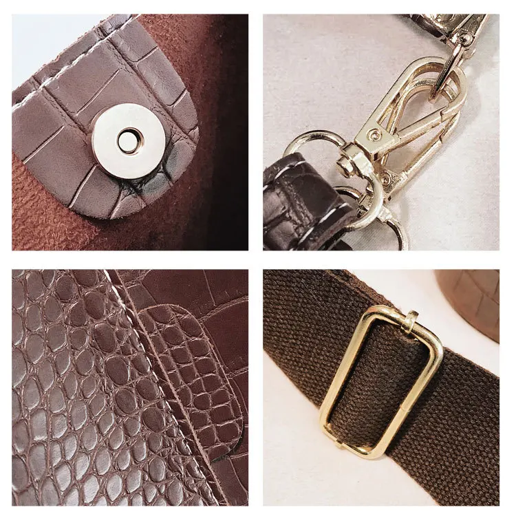 Винтажные кожаные сумки через плечо с каменным узором для женщин 2019 новая сумка