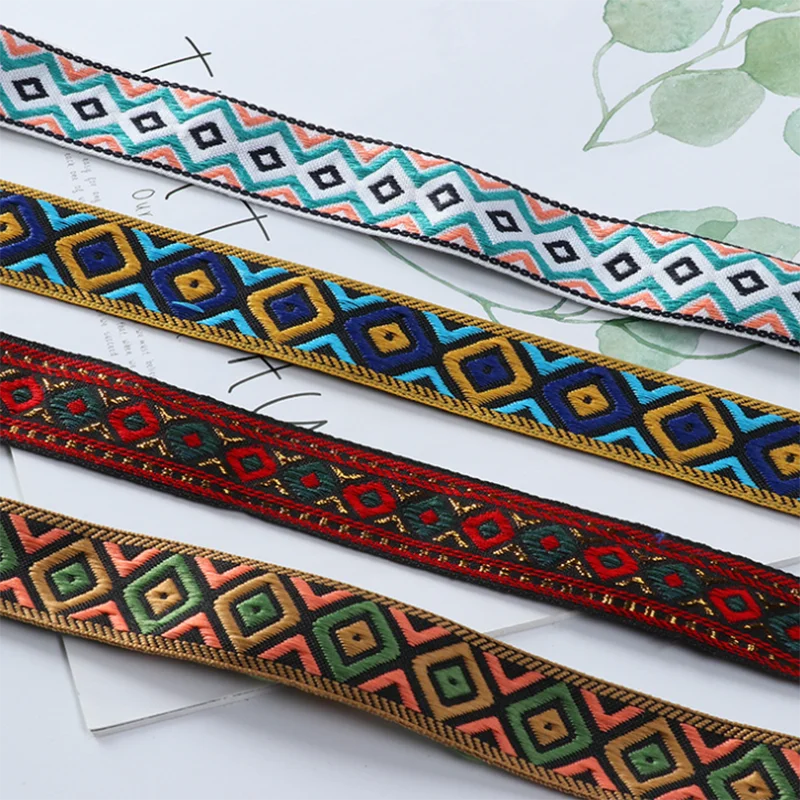 5 м/лот 23 мм винтажная Этническая вышивка кружевная лента Бохо отделка Сделай Сам
