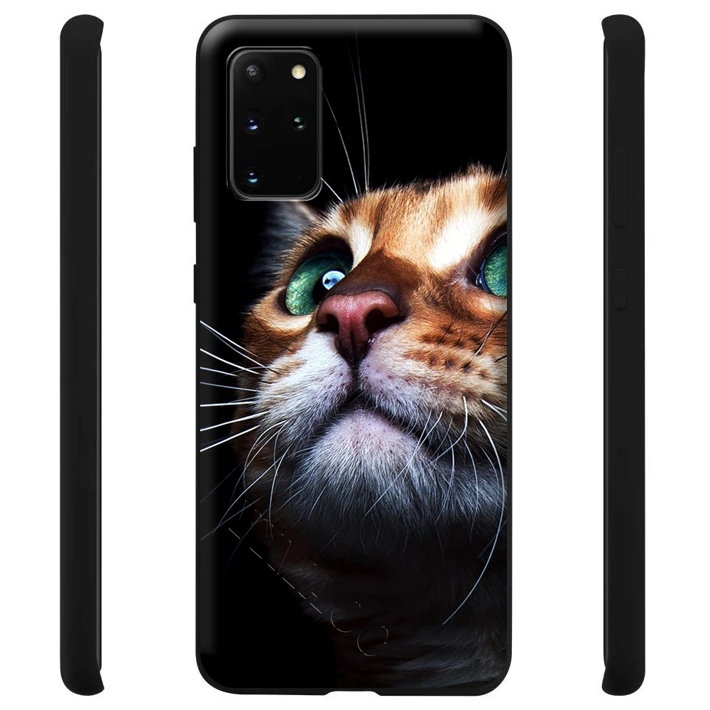 Милый мягкий силиконовый чехол YIMAOC Cat Kitty Blue Eyes для Samsung Galaxy S6 S7 Edge S8 S9 Plus A3 A5 A6 Note 8 9 |