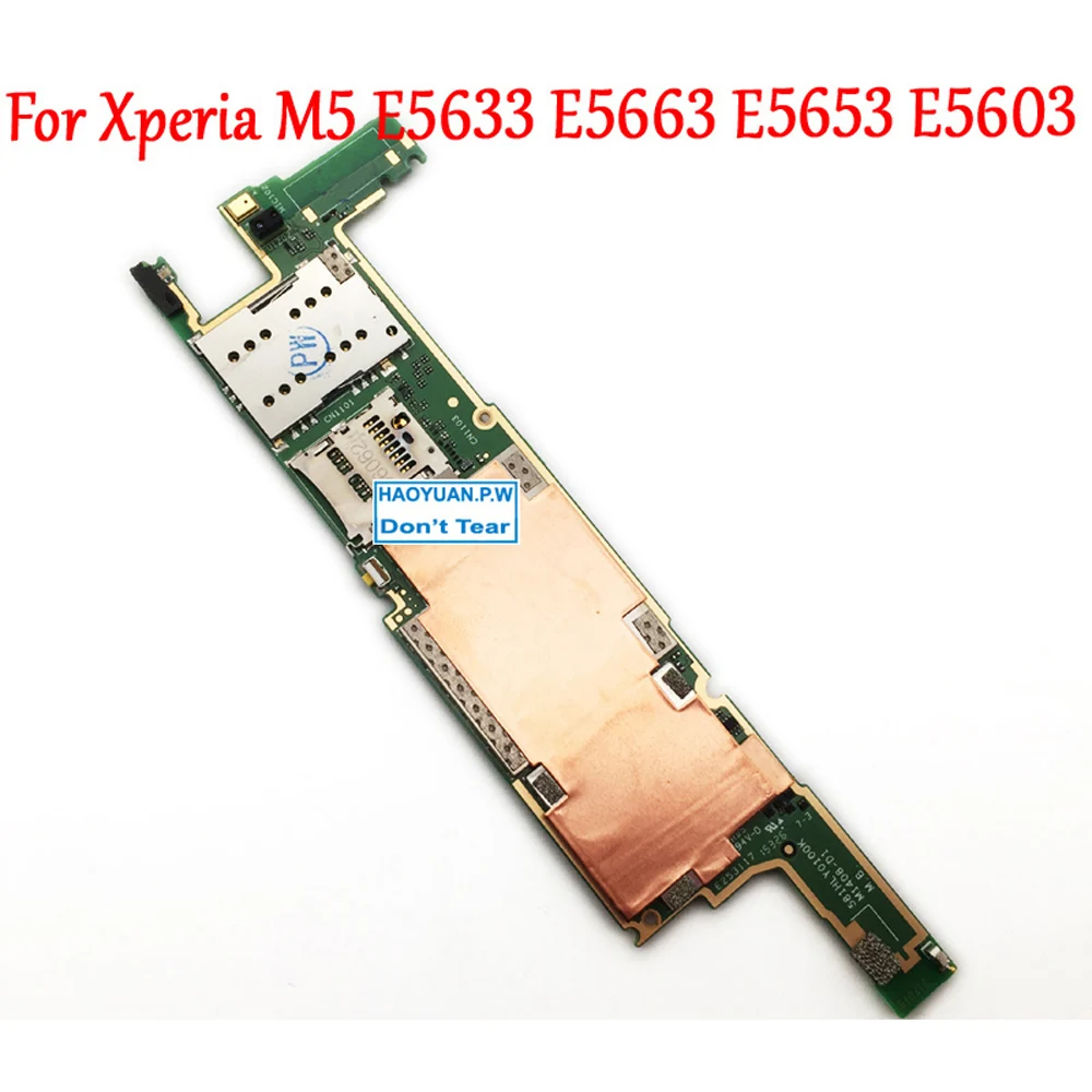 Протестированная Полная работа оригинальная плата разблокировки для sony Xperia M5 E5603 E5633 E5653 E5663 материнская плата логическая схема электронная панель
