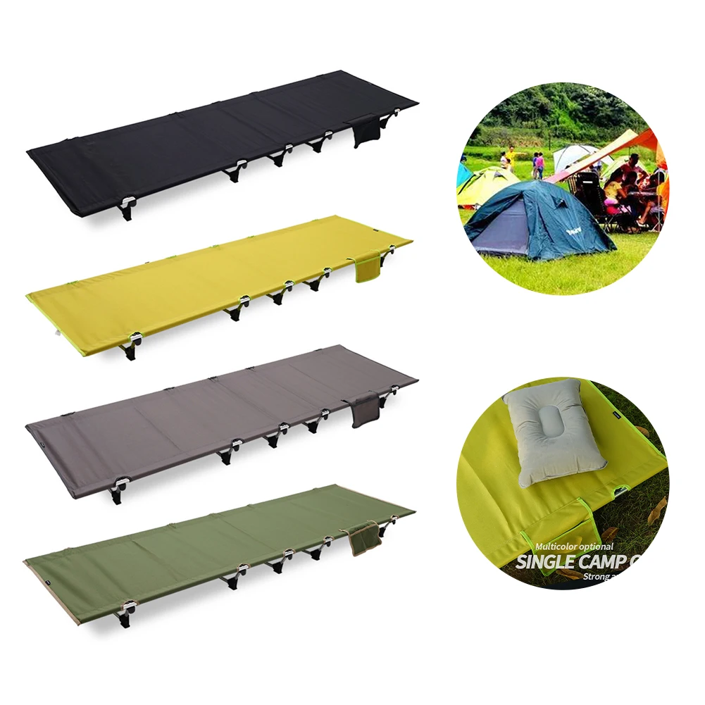 

Camping Compact Folding Bed Ultralight Camping Bed For Outdoor Beach Travel Sleeping Lightweight Outdoor Hiking Equipment