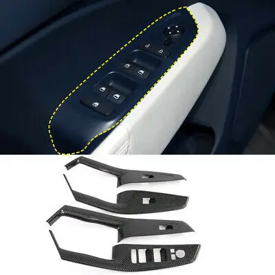 

4* LHD Inner Door Armrest Window Lift Switch Button Trim For Hyundai Venue 19-20