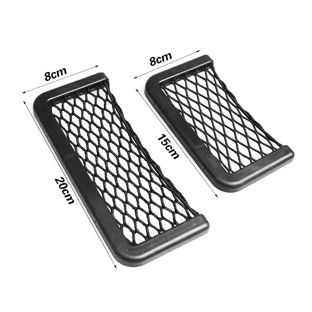 

Multifunctional Durable Easy Mount Mesh Net Car Storage Bag Holder for Phone Cash Card New hot sale