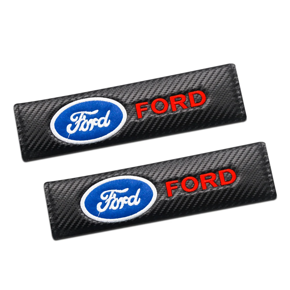 

Car Seatbelt Emblem Seat Belt Cover Protector Safety Belt Shoulder Padding For Ford Focus 2 3 Kuga Fusion Mondeo Fiesta Transit