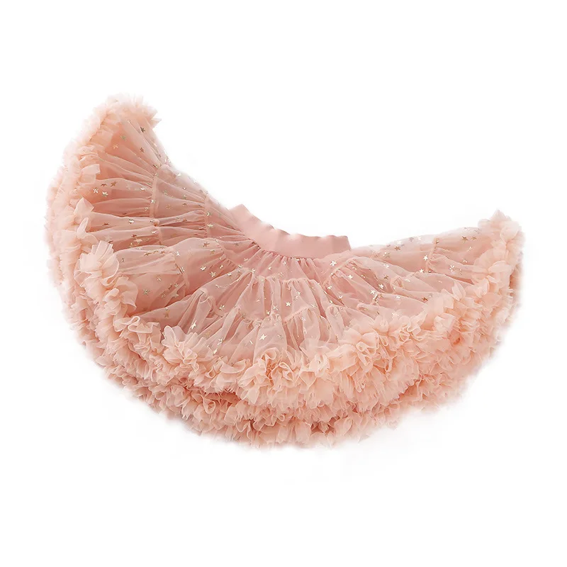 

Childrens Clothing Girls Skirts 2020 New Baby Girls Fashion Sweet Sequins Star Printing Mesh Tutu Princess Skirts 1-6 Years