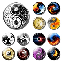 tai chi fridge magnet decor yin yang black and white refrigerator magnets message board stickers home decoration accessories