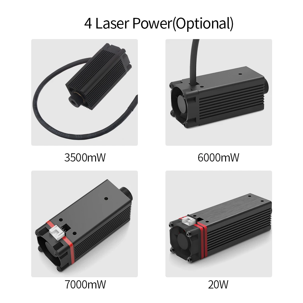 

New 3500mW-20000mW 450nm Blue Light Laser Head for Master Series DIY Carving Engraving Machine Engraver Accessory