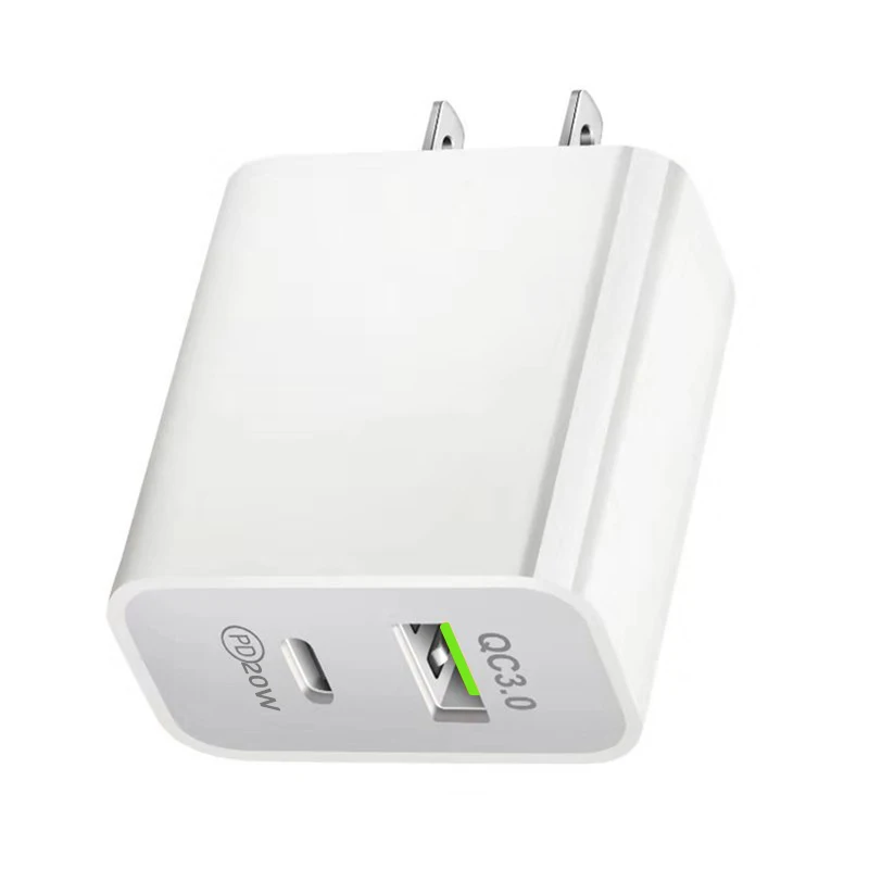 Сетевое зарядное устройство с двумя USB портами тип 20 Вт 1 м|Зарядные устройства