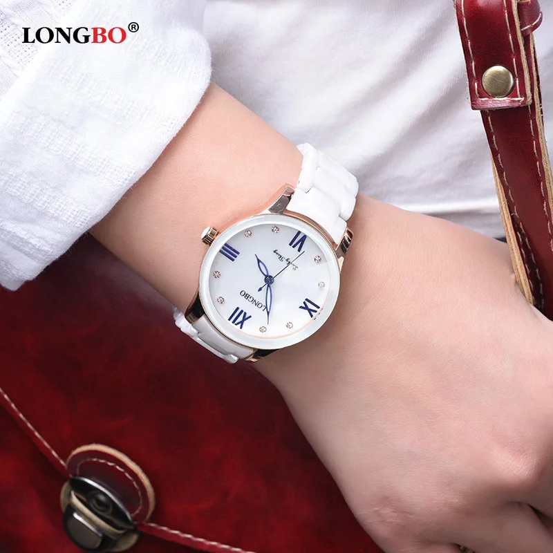 

LONGBO Longbo Ceramic Fashion Simple Waterproof Quartz Watch