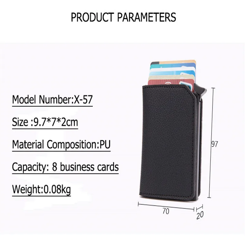 Новинка 2020 мульти Умный кошелек из углеродного волокна Противоугонный держатель
