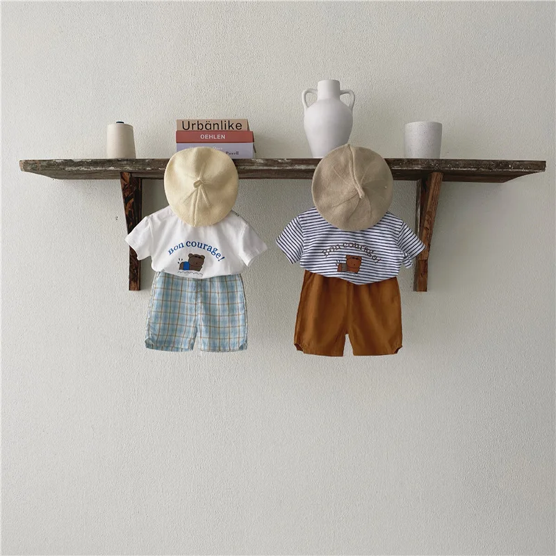 

MILANCEL 2021 Summer Baby Clothing Set Toddler Boys Suits Infatnt Outfit