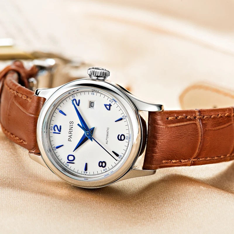 

New 26mm Parnis Women Brand Luxury Mechanical Watches Casual Fashion Ladies Watches Sapphire Crystal Japan 6T51Movement 2021Gift