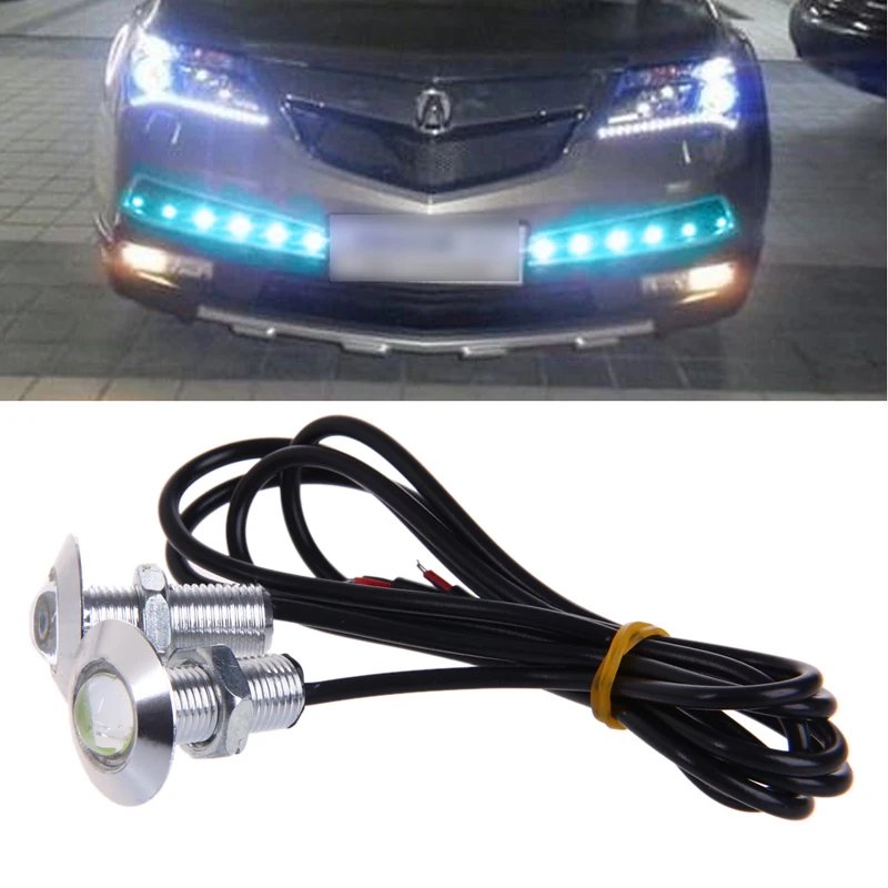 

1 Pair DC 12V 23mm Eagle Eye LED Daytime Running Light Car Auto Lamp Ice Blue