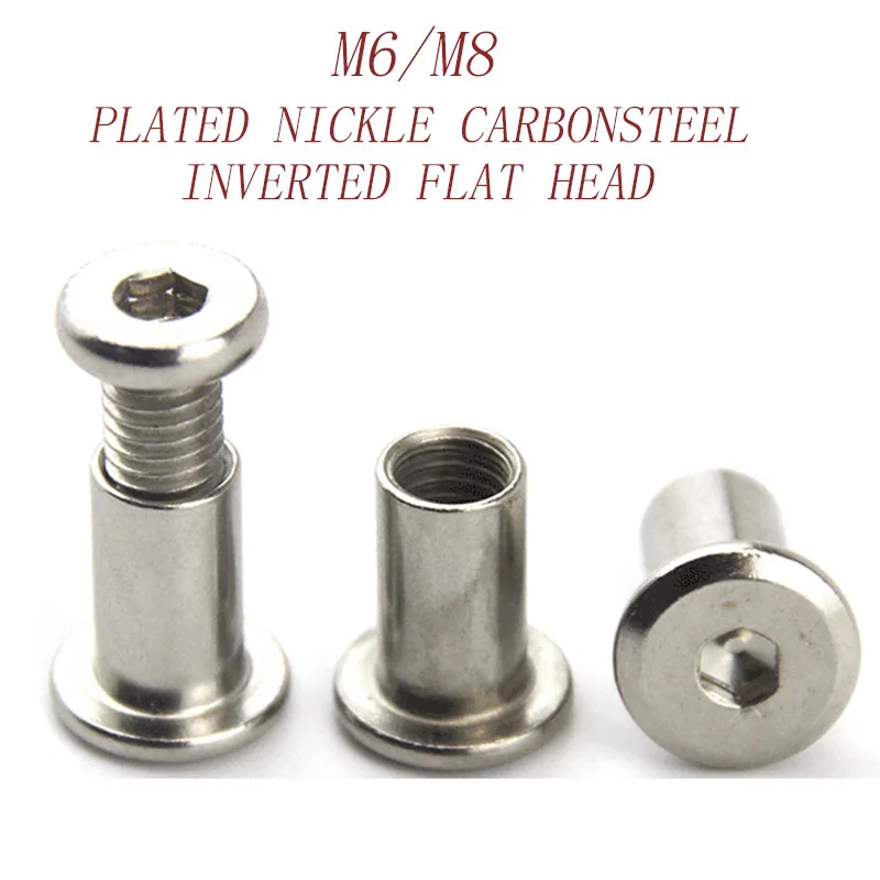 M6M8 SUS304 черная углеродистая сталь покрытая никелем Шестигранная перевернутая