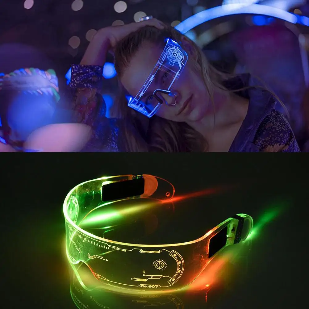 

Music Festival Internet Celebrity Future Technology Sense Glasses Colorful Glowing Explosion KTV Bundi Concert