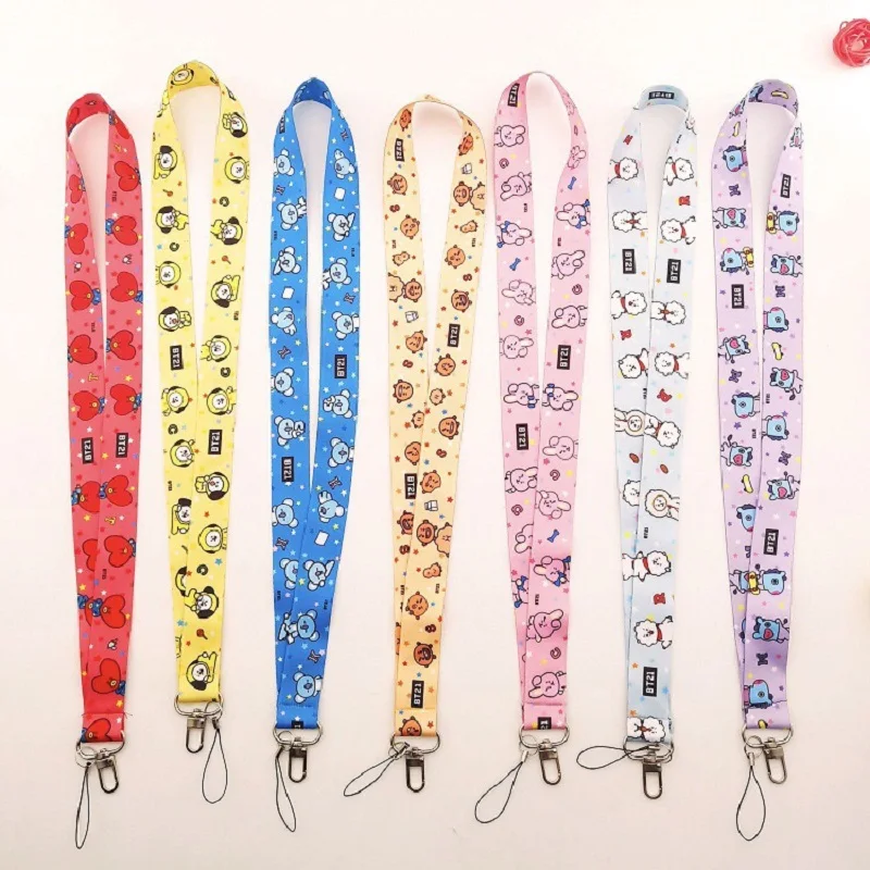 

HQBTSC Bangtan Boys Groups Cartoon same style mobile phone lanyard, neck lanyard, accessories