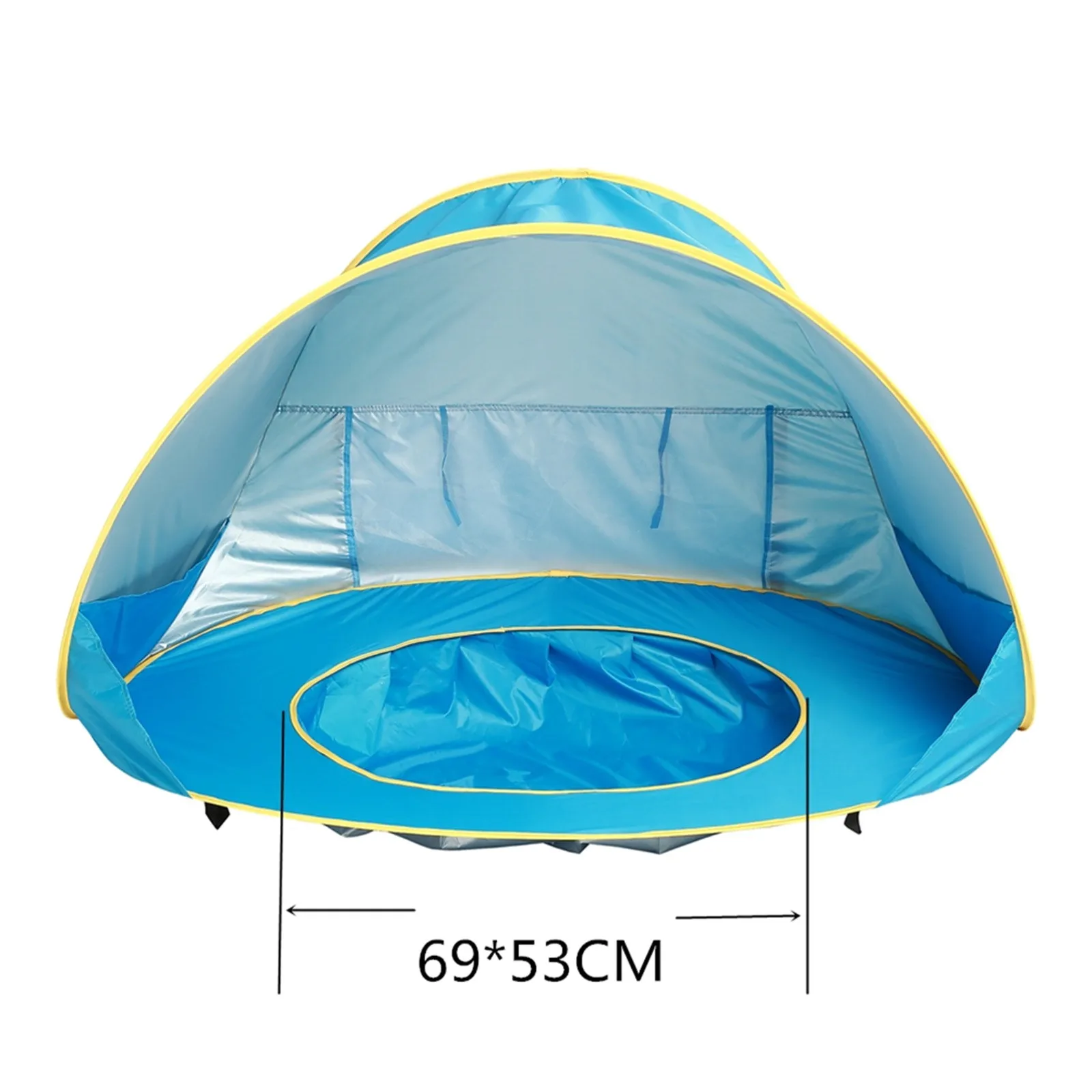 

Baby Beach Tent Kids Outdoor Camping Easy Fold Upwaterproof Pop Up Sun Awning Tent UV-protecting Sunshelter With Pool #T2