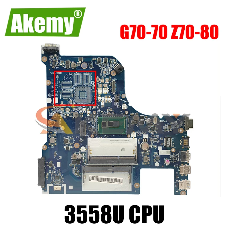 

Akemy AILG1 NM-A331 для Lenovo B70-80 G70-80 Z70-80 Z70-70 G70-70 B70-70 материнская плата для ноутбуков Intel Pentium Процессор 3558U 100% тест