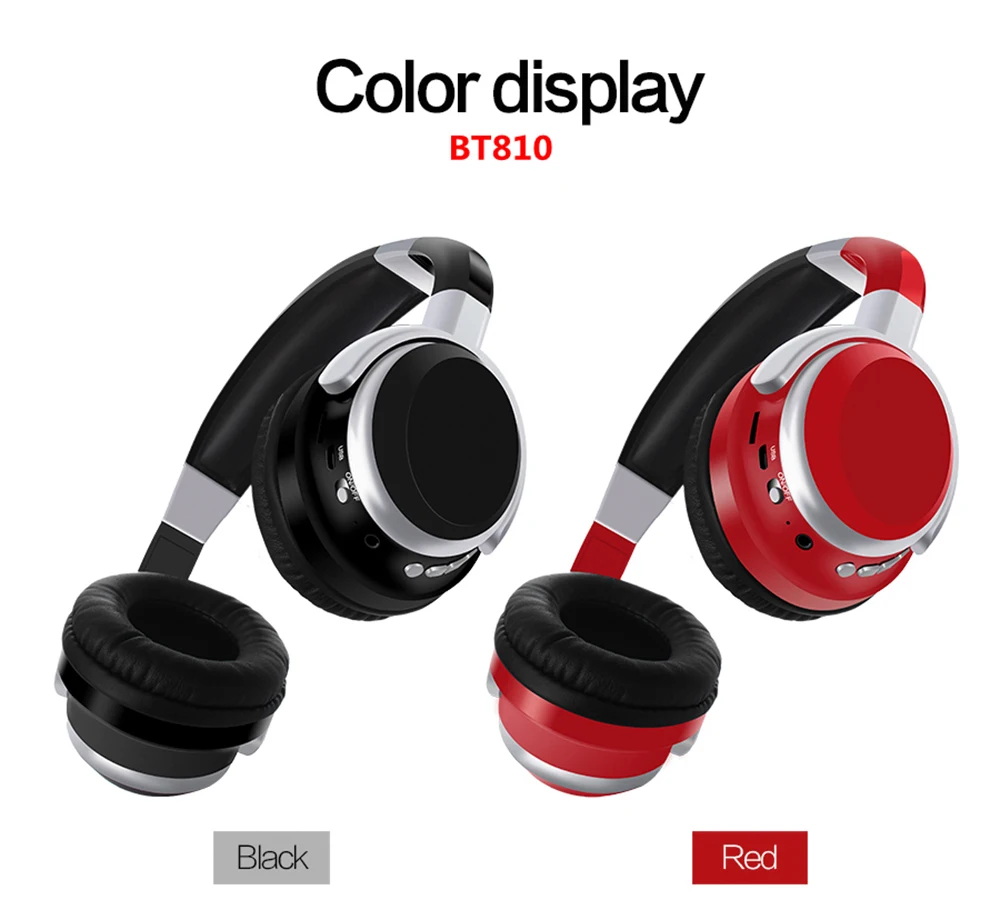 Беспроводные наушники BT810 Bluetooth 4 2 складная гарнитура с глубокими басами стерео