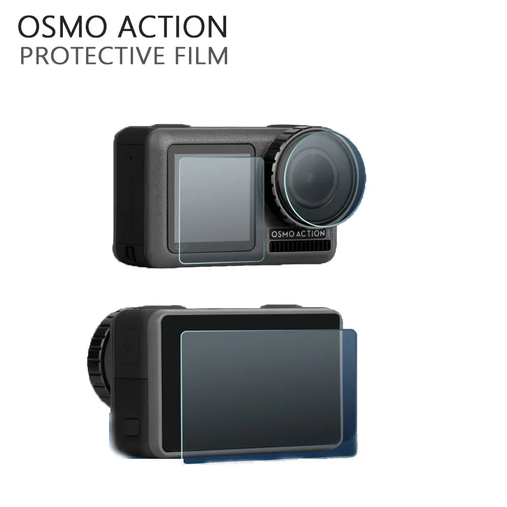 1/2 комплектов DJI OSMO Экшн камера Закаленное стекло Защитная пленка + для экрана