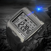 new arrival watches mens big numbers men sport watch digital multifunction alarm chrono 5atm waterproof back light square