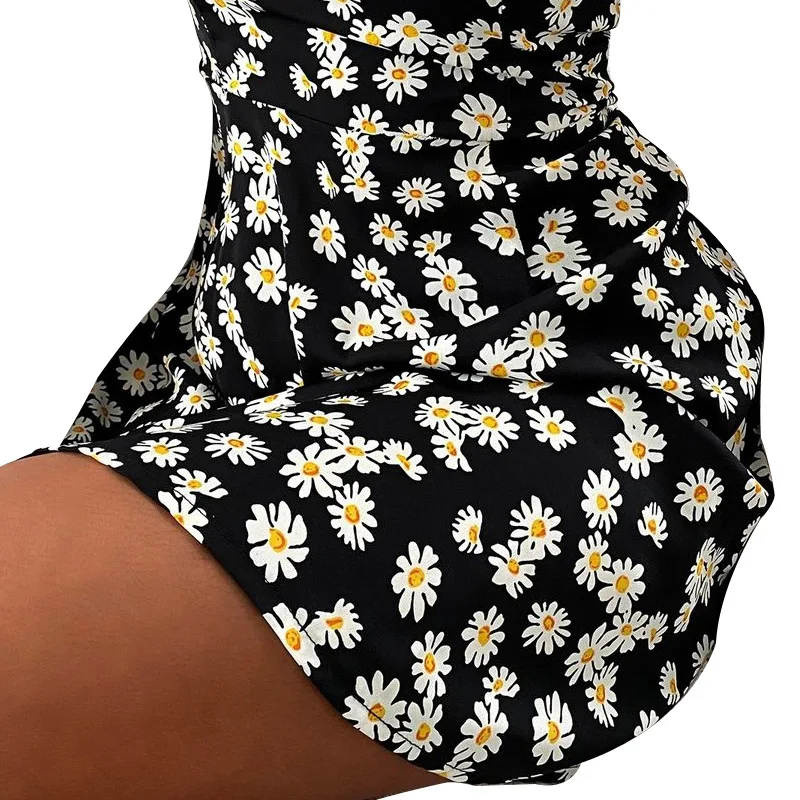 

Dresses Summer Woman 2021 Print Floral Sleeveless Dresses Womens Casual Sling Sexy Dresses For Women Girl Dress Robe