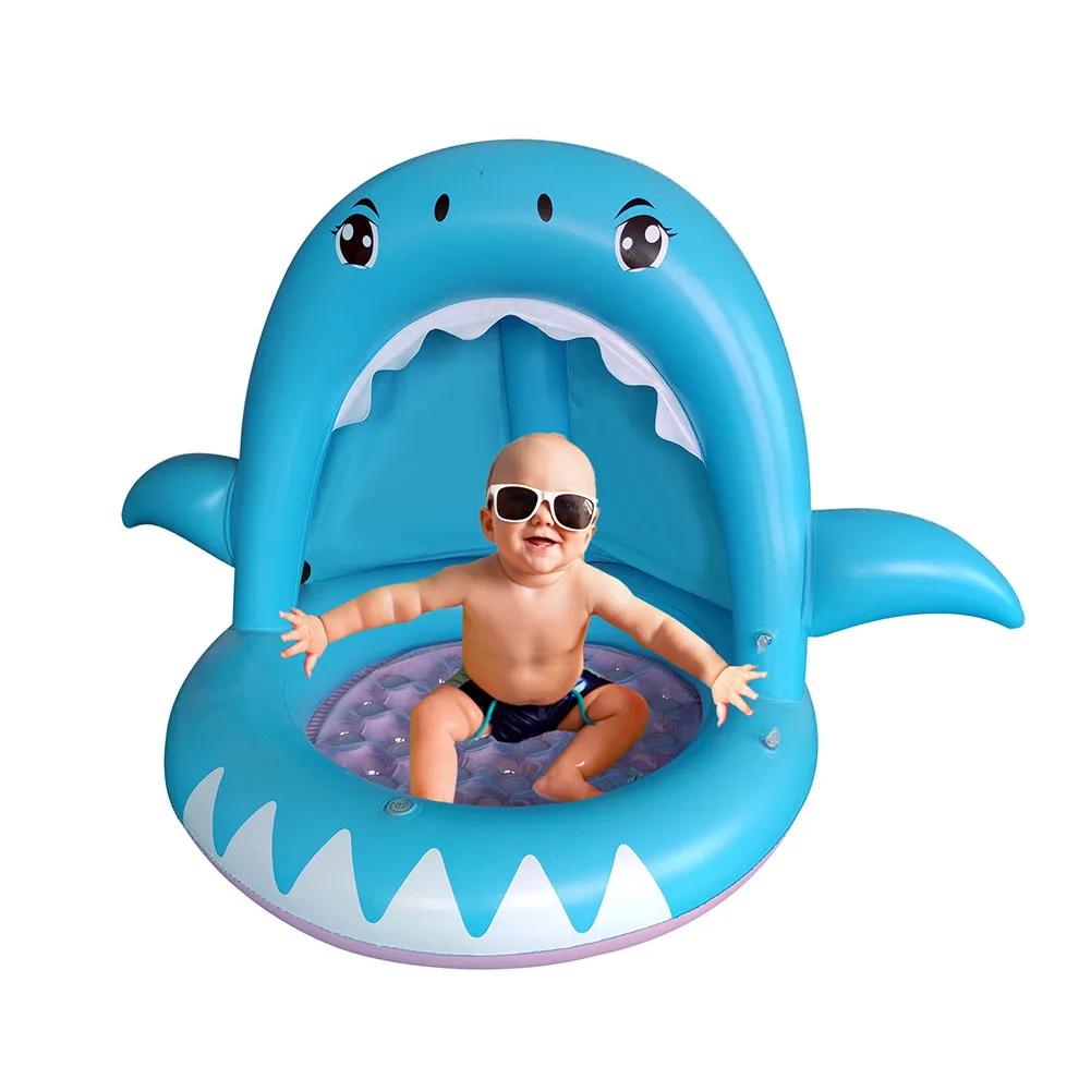 

Kids Inflatable Shark Beach Baby Toddler Yard Garden Swimming Paddling Pool Swim Seat Float Bathing Pool Toys Floating Seat Kids