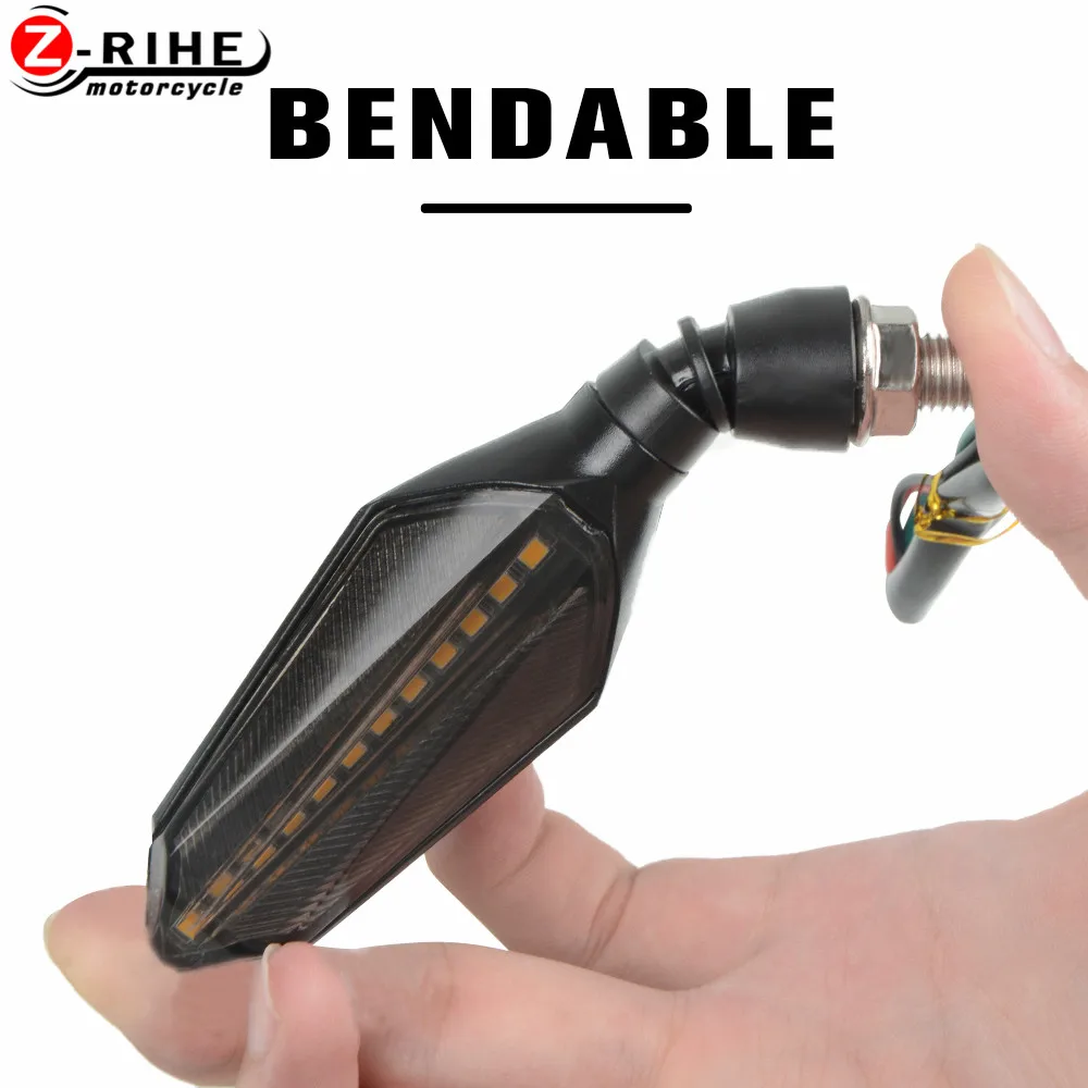 Передний/задний светодиодный сигнальный светильник для мотоцикла индикаторная