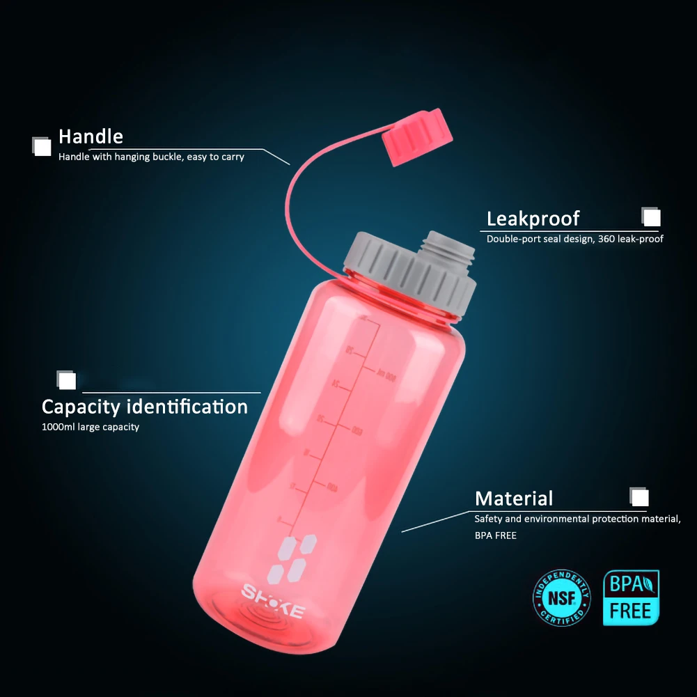 Outdoor Portable Space Cup Tritan 1000ML Sports Bottle without BPA | Спорт и развлечения