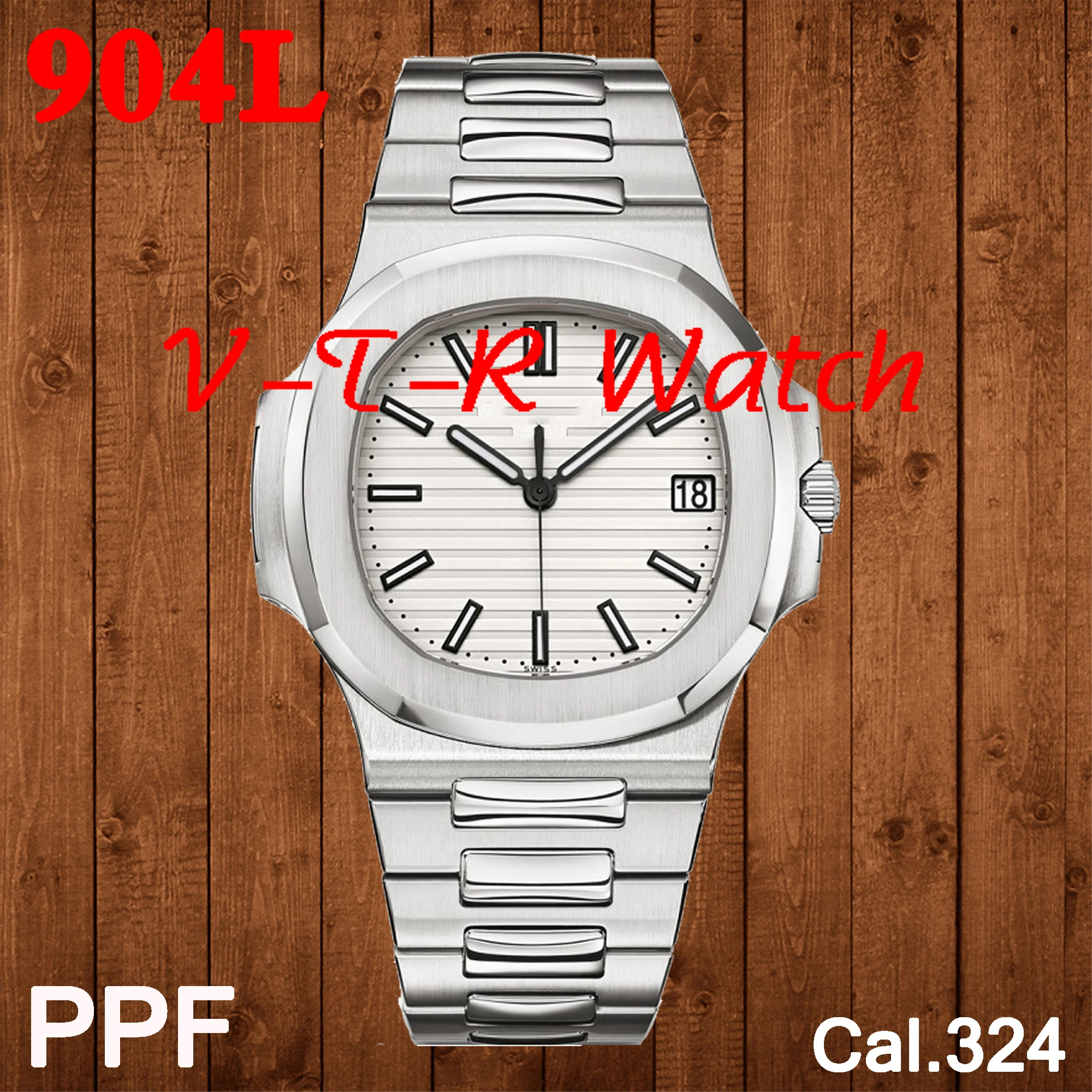 

Automatic Watch Men Nautilus 5711 PPF V4 1:1 SS Blue Textured Dial 316L Stainless Steel Bracelet 324CS Best version AAA watch