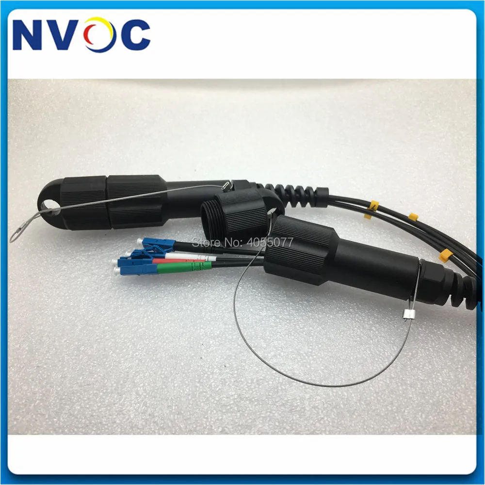 LC/UPC-LC/ST/SC/FC UPC волоконно-оптический патч-корд SM 4C G657A1 бронированный черный кабель 4