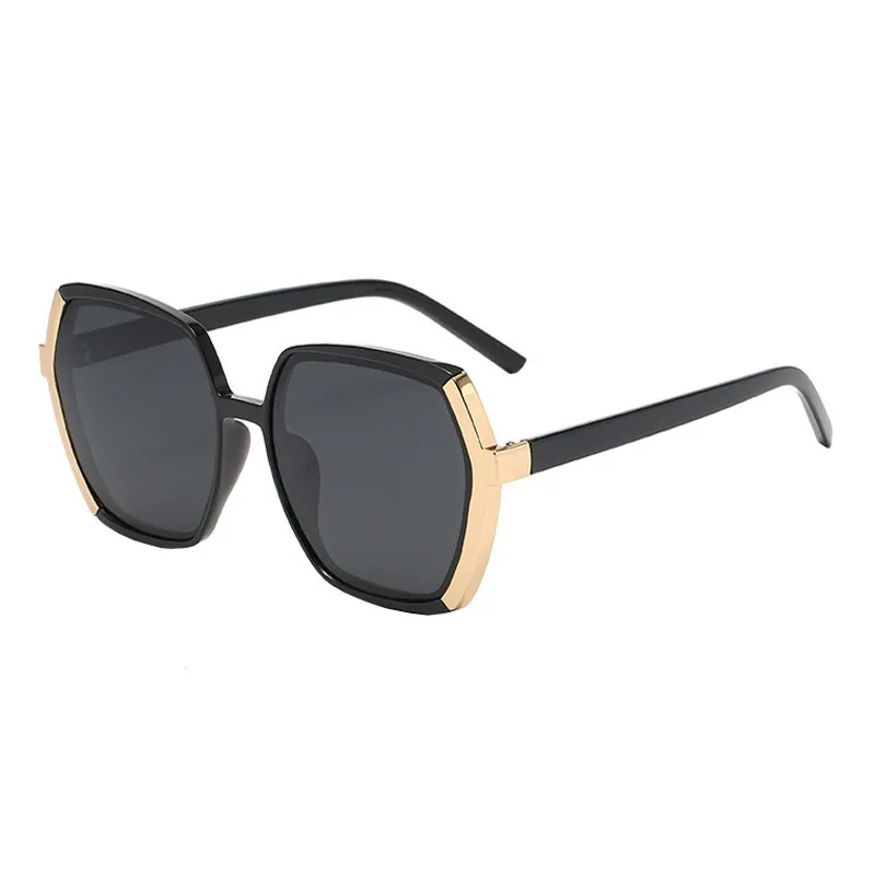 

2021 new polarized sunglasses female round face big face show small driving sunglasses trendy ins street fashion glasses