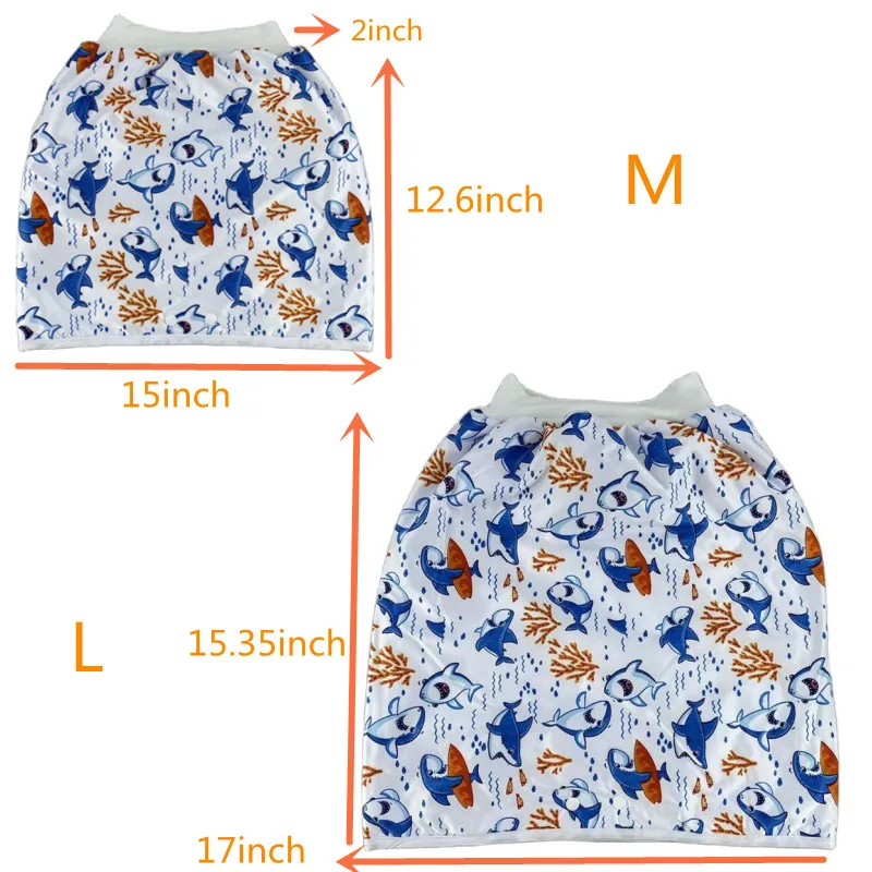 3-слойная бамбуковая юбка для детских подгузников тканевые непротекаемые