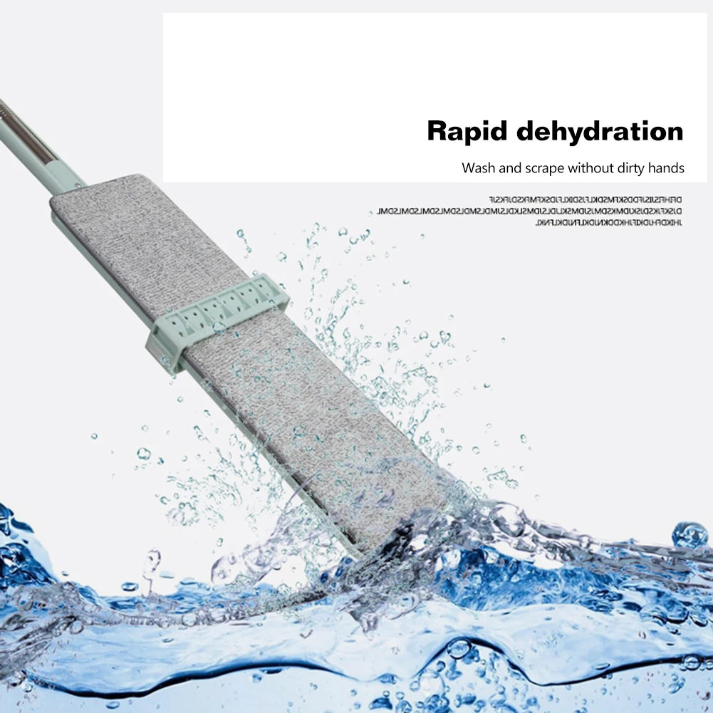 Плоская тряпка для швабры из микрофибры гибкая мытья чистящий инструмент