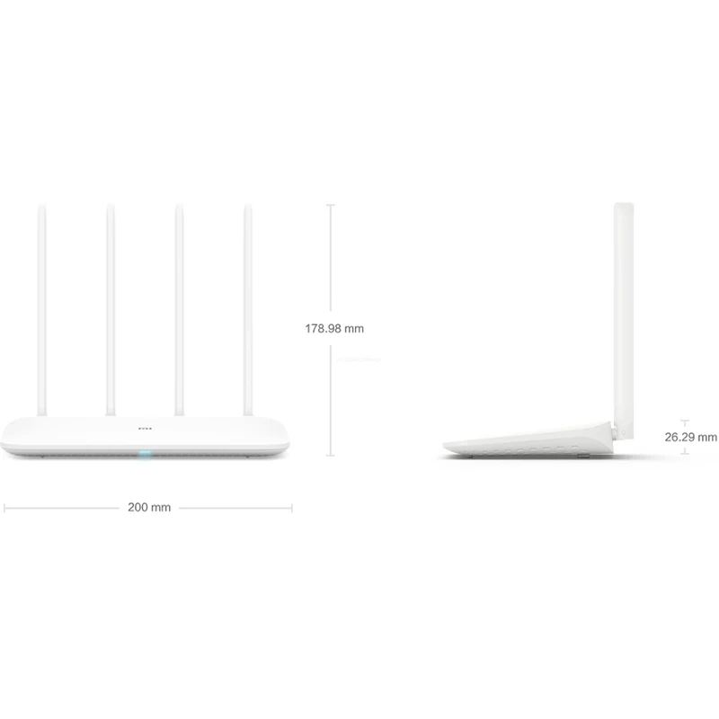 

Original Xiaomi Mi WiFi Router 4 WiFi Repeater 2.4G 5GHz 128MB DDR3-1200 Dual Band Dual Core 880MHz APP Control Smart Remote
