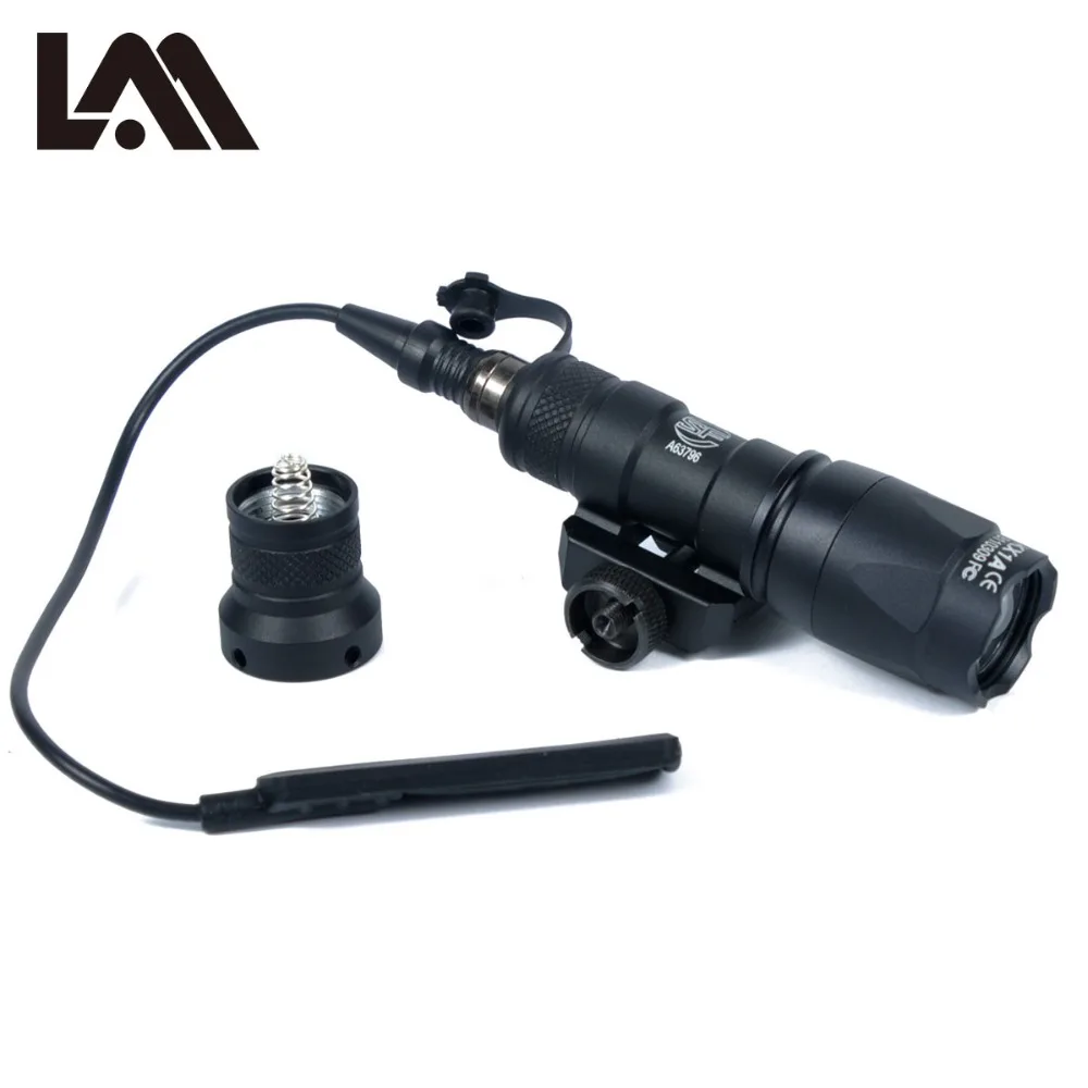 

LAMBUL M300C Scout Light Tactical Rail Light Torch Rifle Constant / Momentary Output For 20mm Rail Hunting M300 Flashlight