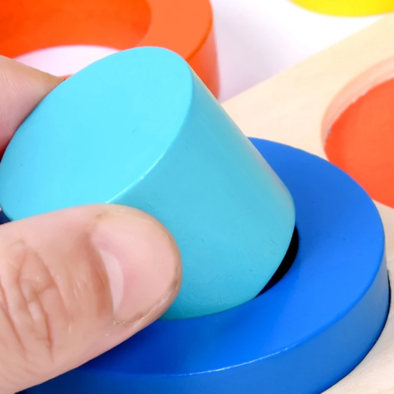 

Baby Toys Kids Educational Wooden Geometric Sorting Board Montessori Kids Educational Toys Building Puzzle Toy For Children Gift